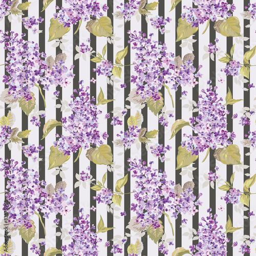 Vintage Floral Background - seamless pattern for design, print