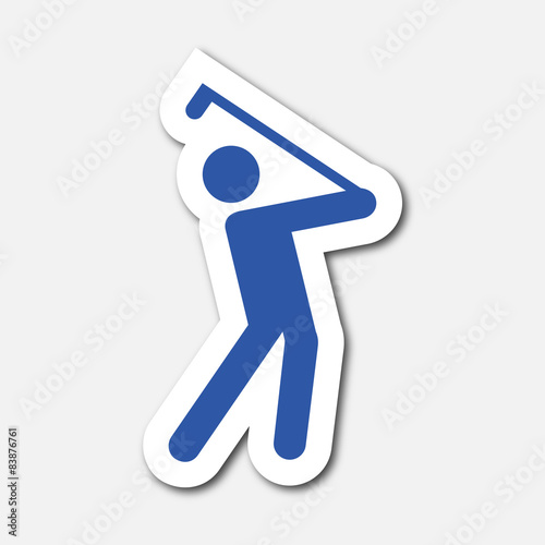 Logo golfeur. Golf.