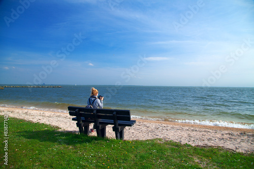 Girl on a bench © Aliaksei