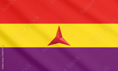 The flag of the International Brigades 