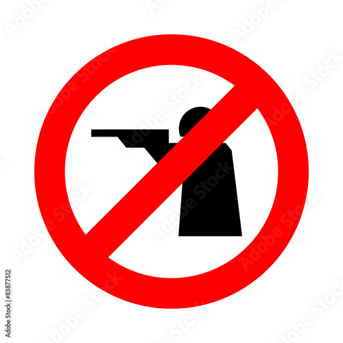 no shoot icon great for any use. Vector EPS10.