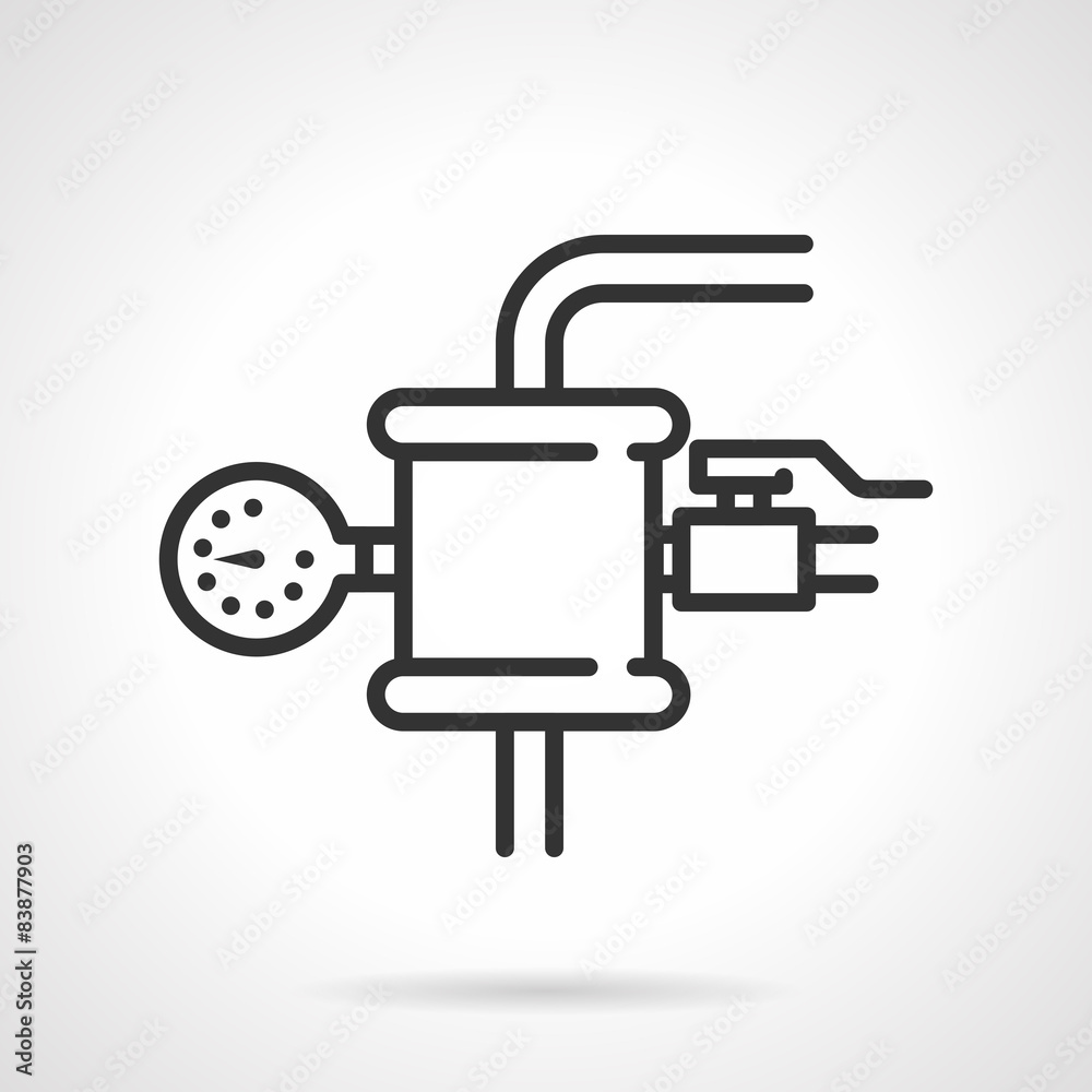 Pressure testing vector icon
