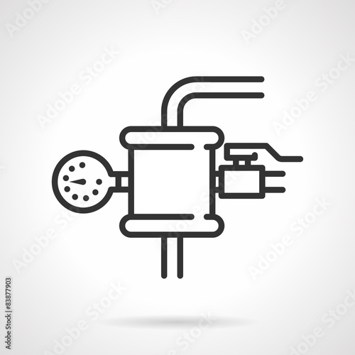 Obraz na płótnie Pressure testing vector icon w salonie