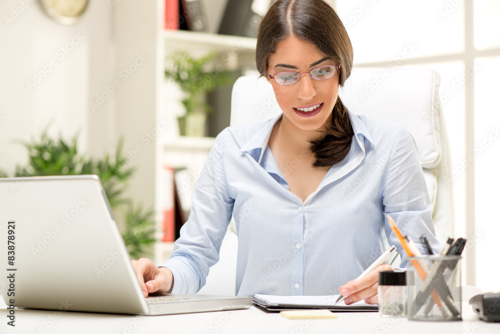 Left-Handed Businesswoman Left-Handed Businesswoman