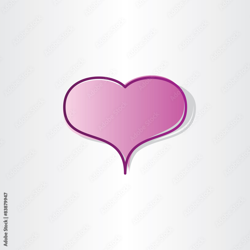heart shape love icon design