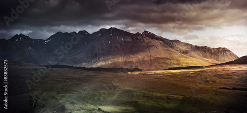 Mountain range on the Isle of Skye, UK #83882573