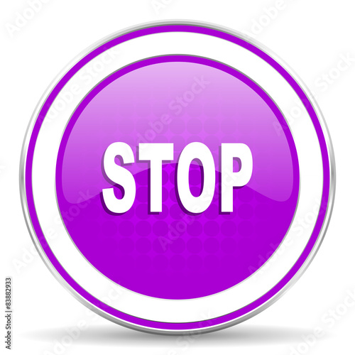 stop violet icon