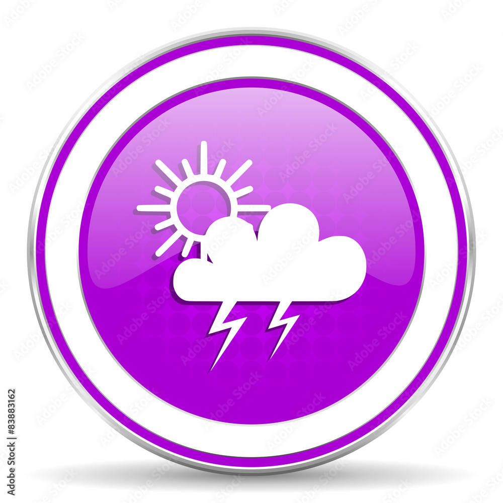 storm violet icon waether forecast sign storm violet icon waether forecast sign