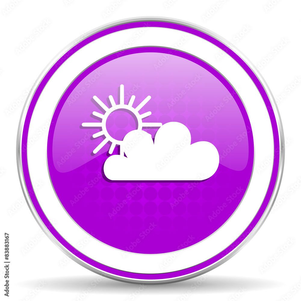 cloud violet icon waether forecast sign cloud violet icon waether forecast sign