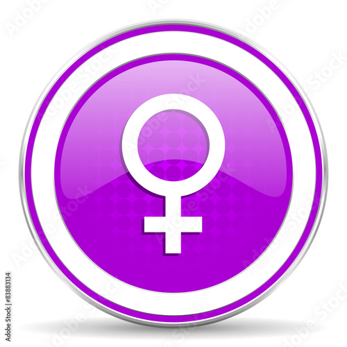 female violet icon female gender sign