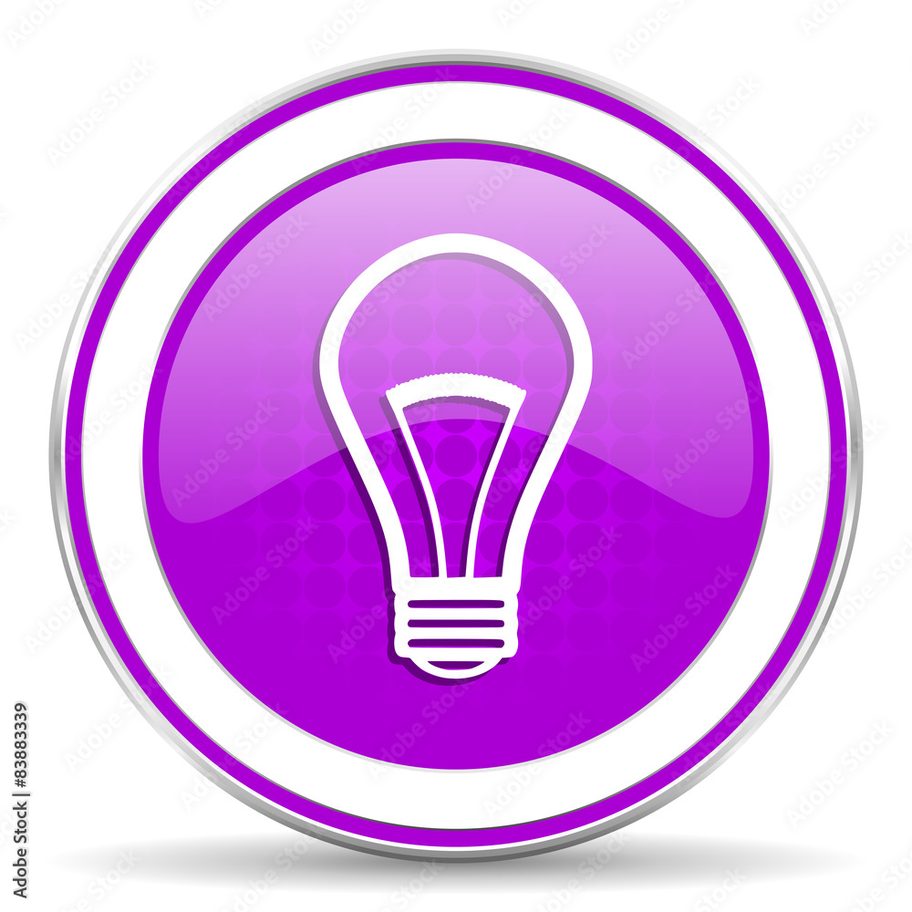 bulb violet icon light bulb sign bulb violet icon light bulb sign