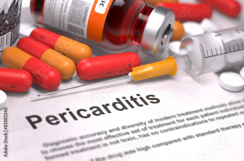 Diagnosis - Pericarditis. Medical Concept. photo