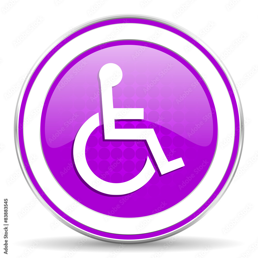 wheelchair violet icon wheelchair violet icon