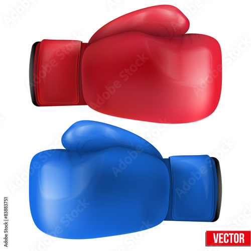 Boxing gloves isolated on white background.