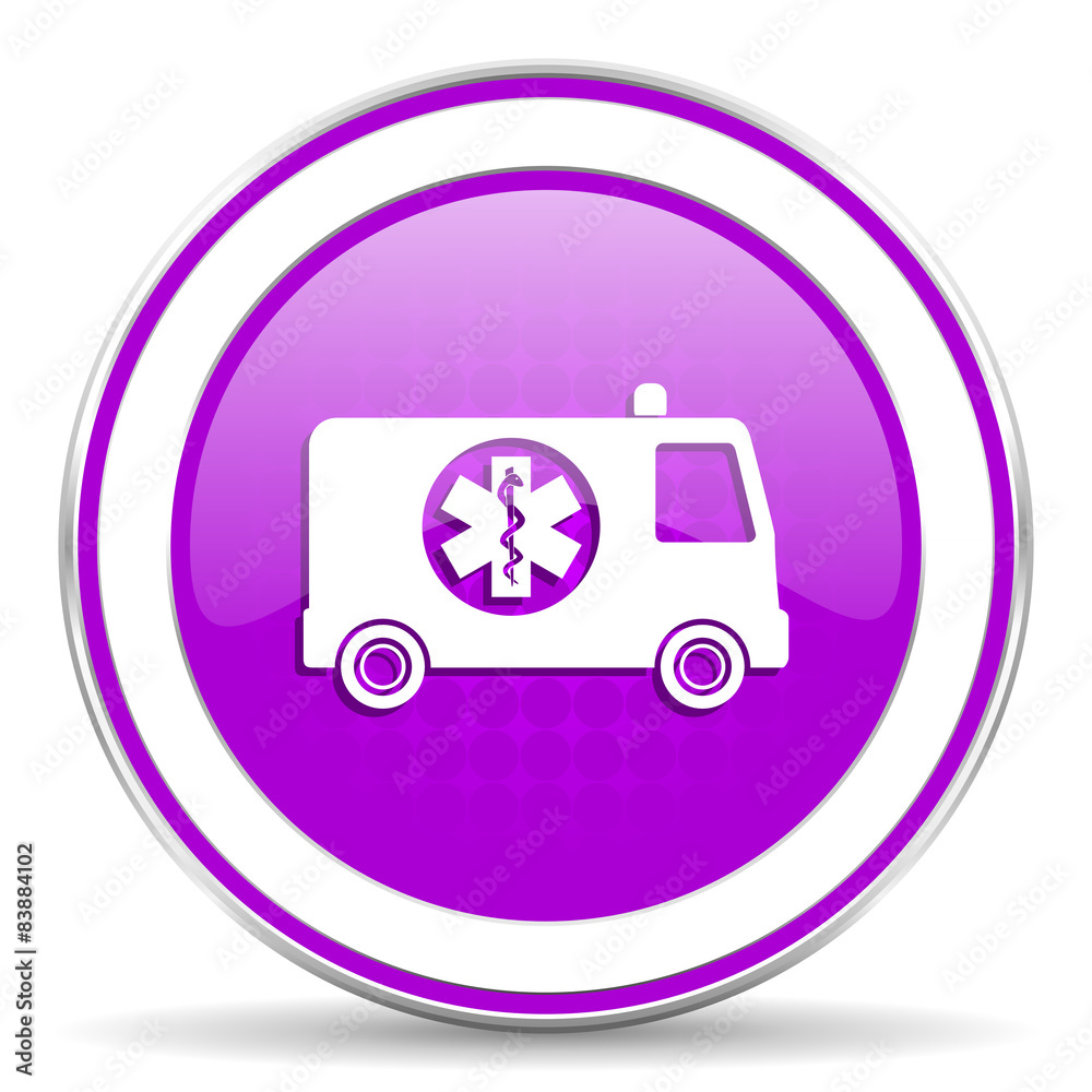 ambulance violet icon ambulance violet icon