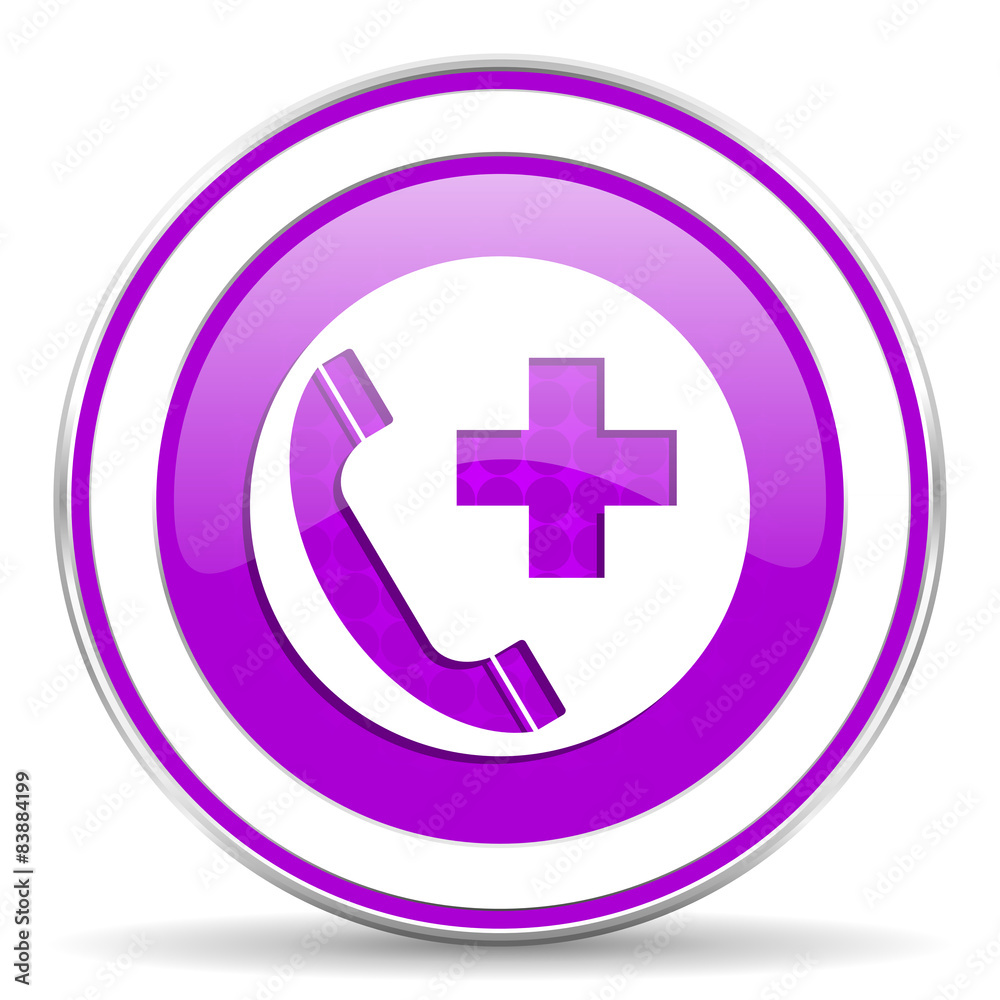 emergency call violet icon emergency call violet icon
