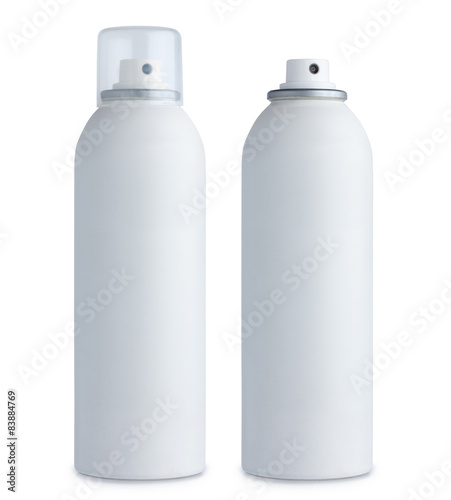 Blank matte plastic white cosmetics bottle