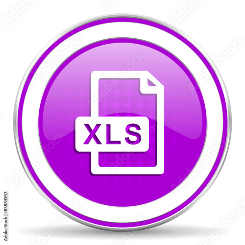 xls file violet icon