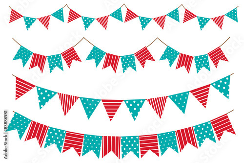 bunting and garland decoration