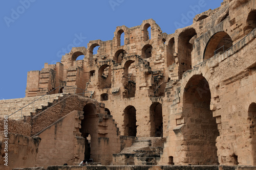 The amphitheater in El-Jem, Tunisia