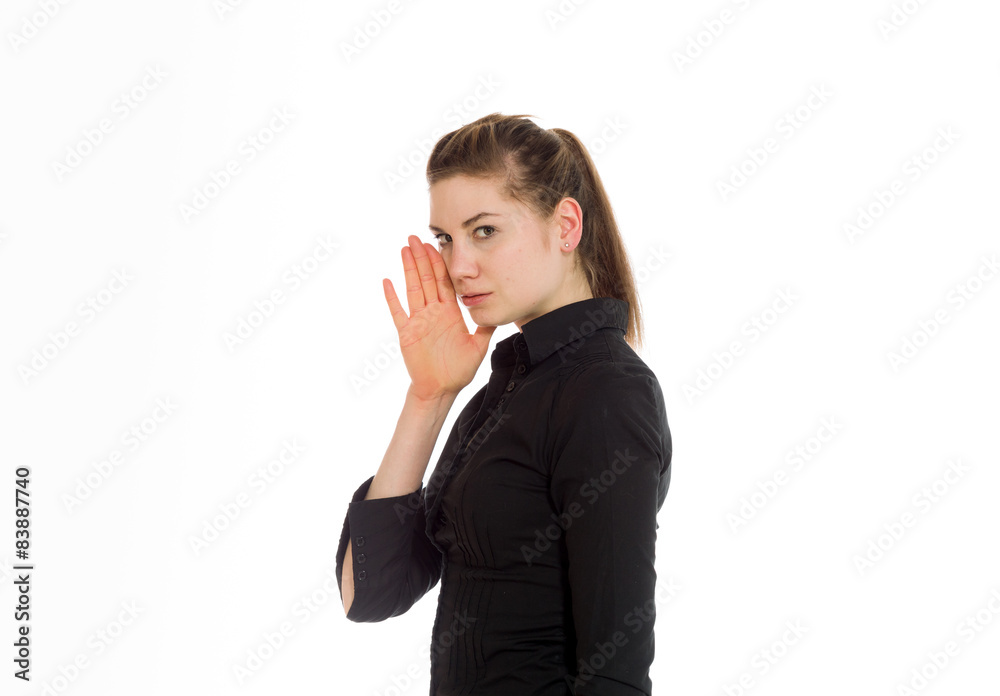 Model isolated talking shouting voice Model isolated talking shouting voice
