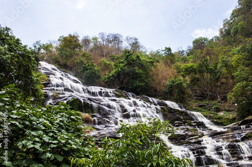 Waterfall in Doi Inthanon national park, Chiang Mai, Thailand photo