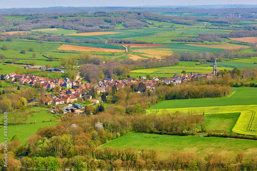 Flavigny-sur-Ozerain in Burgundy, France