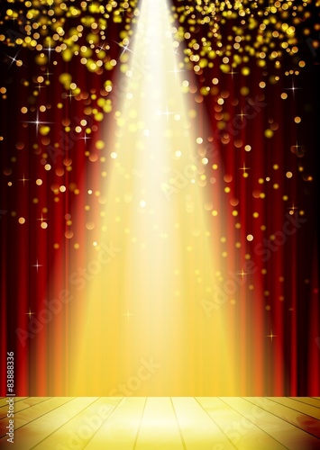 Stage Lighting Background with Spot Light Effects