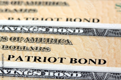 United States Treasury Savings Bonds Financial Security concept