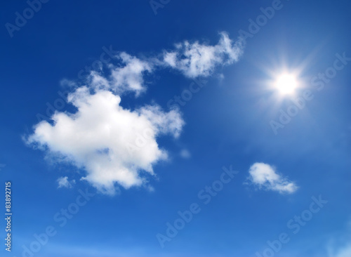 Blue sky background