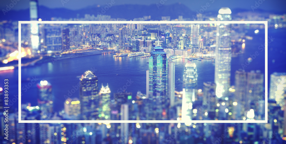 Hong Kong City Urban Central Building Concept Hong Kong City Urban Central Building Concept