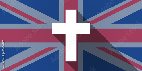 United Kingdom flag icon with a cross