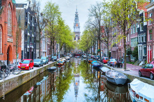 Obraz na płótnie Zuiderkerk church in Amsterdam w salonie