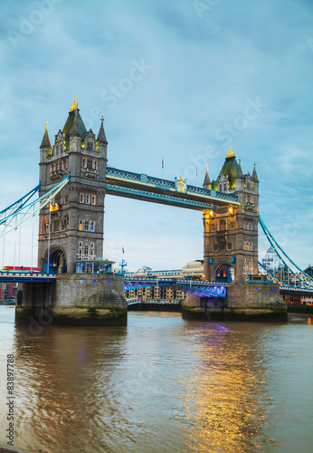 Tower bridge in London  Great Britain