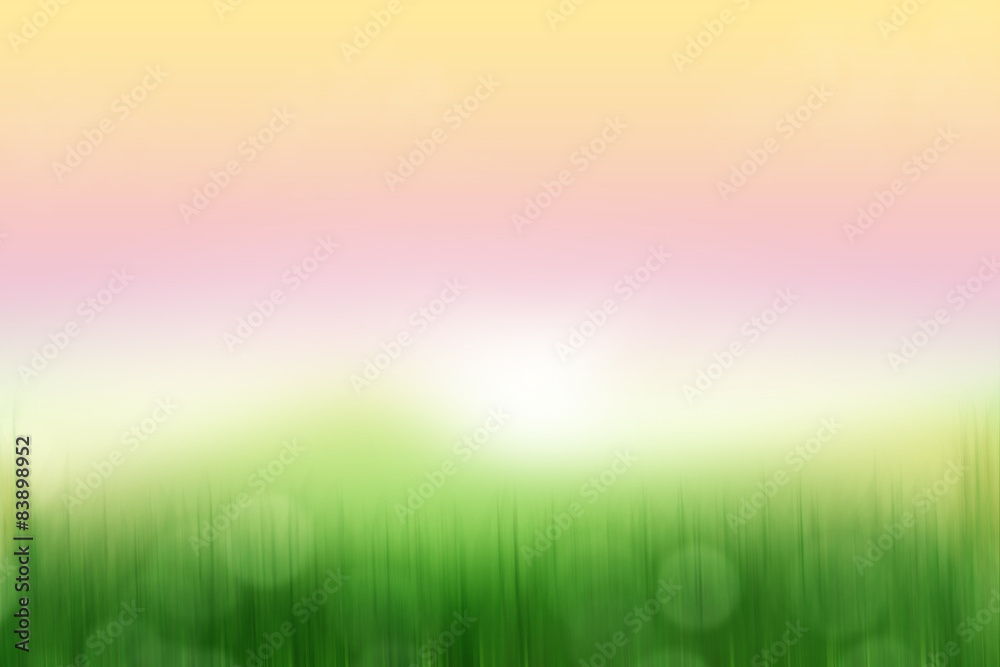Blur soft abstract background,nature theme,sunset time