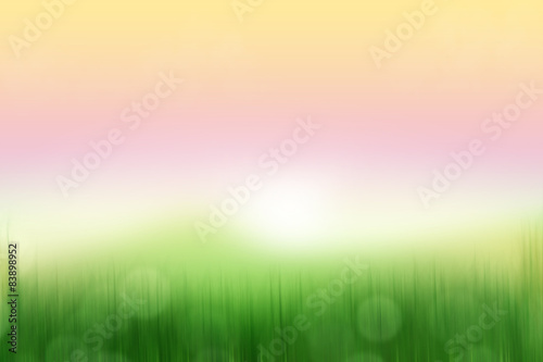 Blur soft abstract background nature theme sunset time
