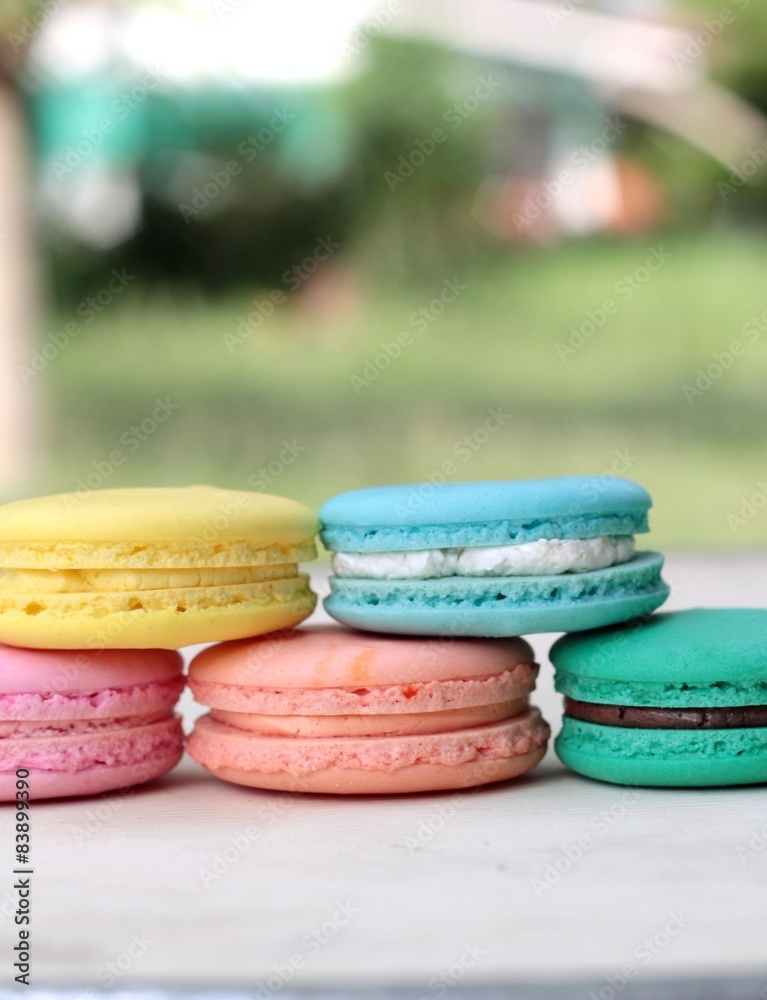French macaroons multi colorful is delicious French macaroons multi colorful is delicious