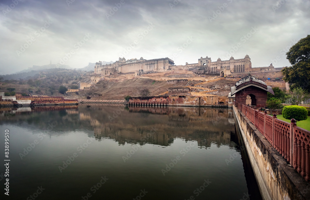Naklejka premium Amber fort in India