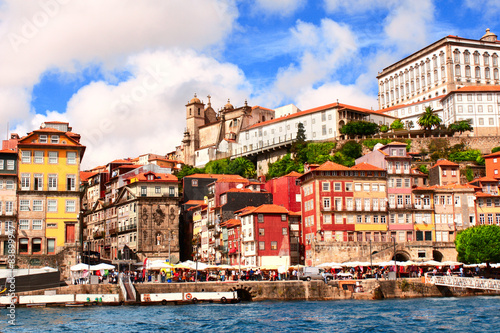 Old houses and cathedral in Porto, Portugal