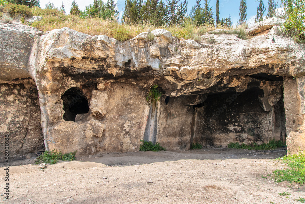 Caves located in Lachish region of Israel