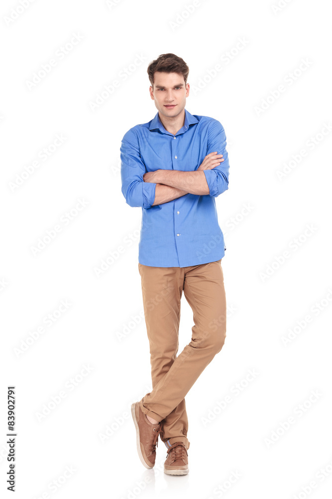 Handsome young man standing Handsome young man standing