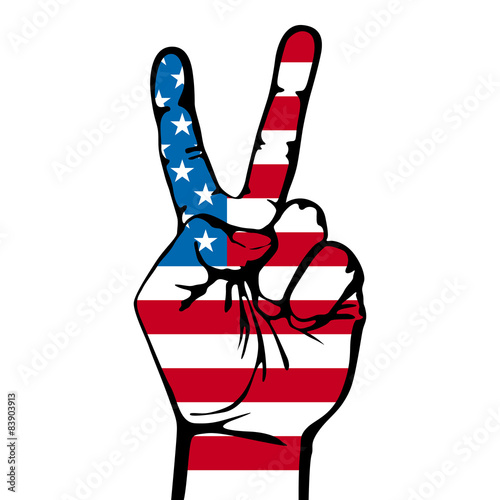 America victory finger , t-shirt graphics, vectors