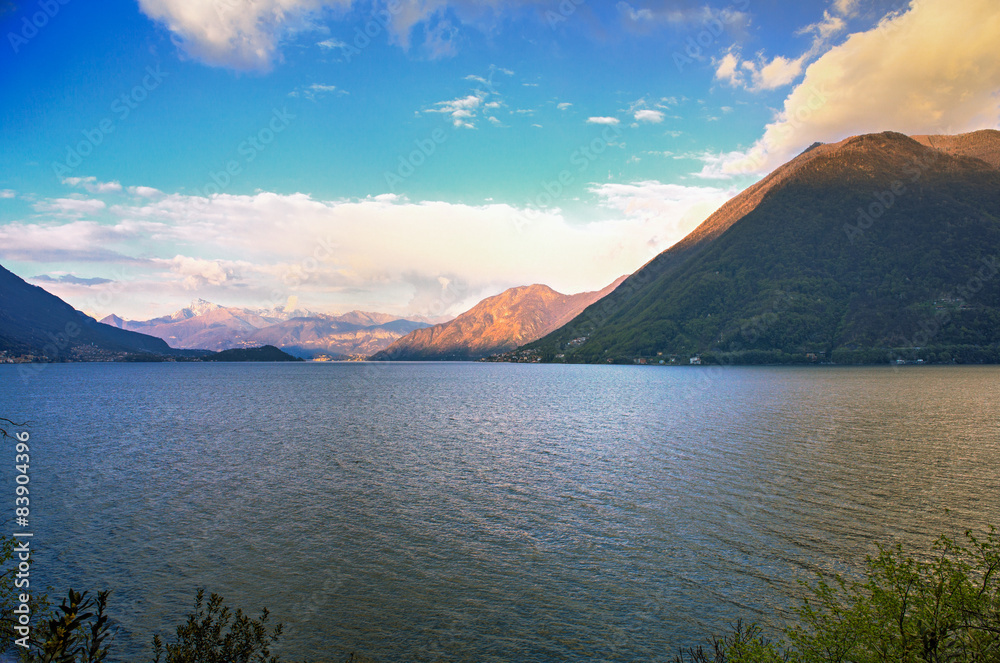 Lake Lugano or Ceresio lake