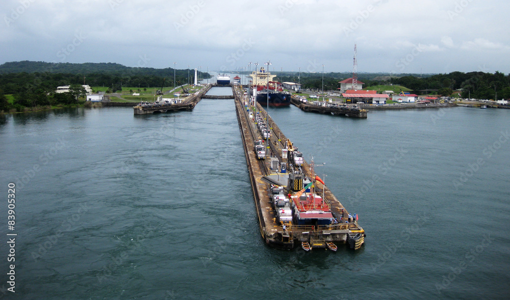 Schleuse im Panamakanal