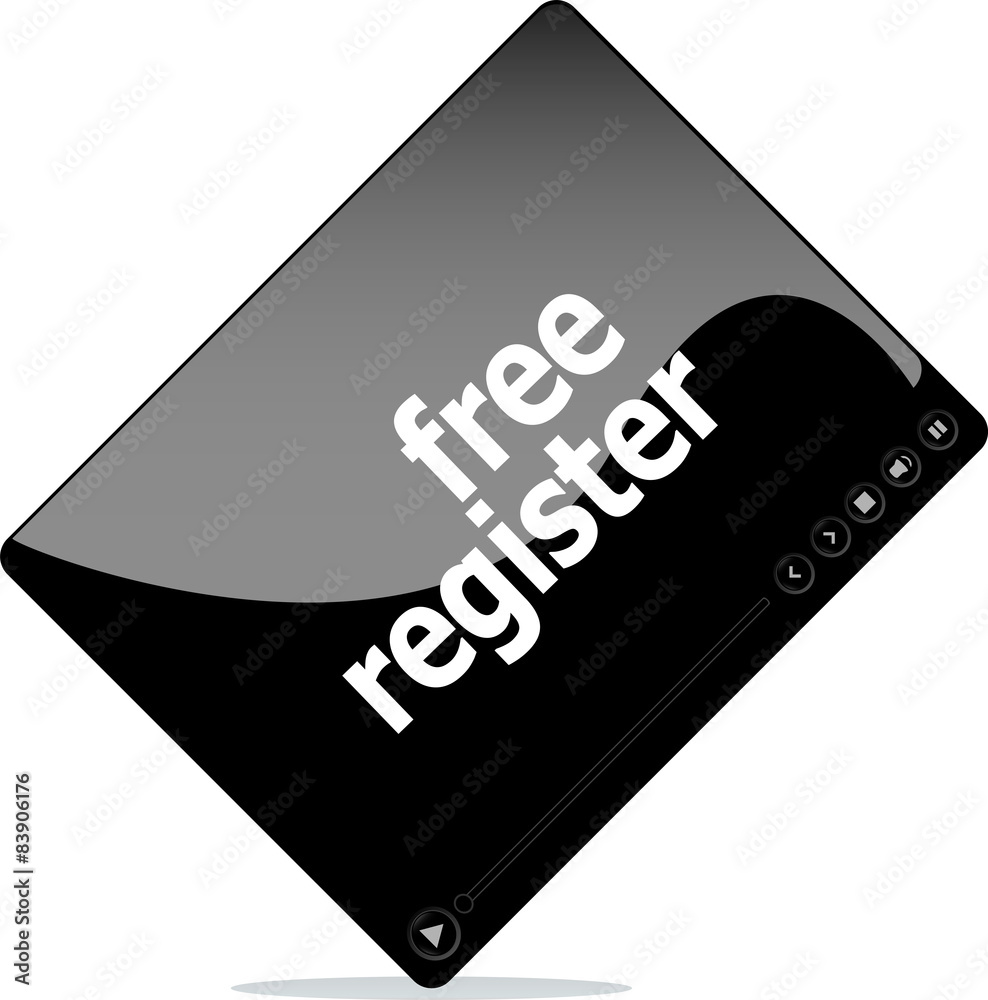 Video movie media player with free register on it Video movie media player with free register on it