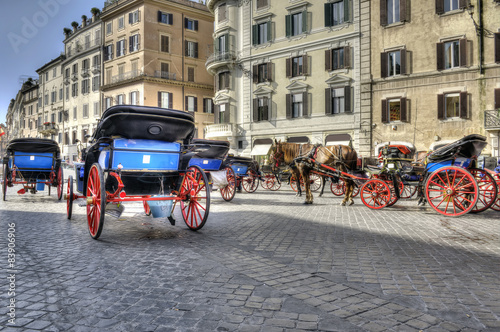 Canvas Print Piazza di Spagna Rome HDRI