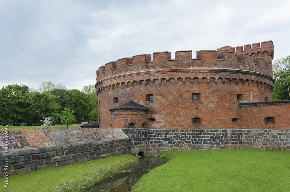 Defensive tower Dohna in Kaliningrad (Koenigsberg).