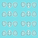 Easter eggs seamless pattern or background