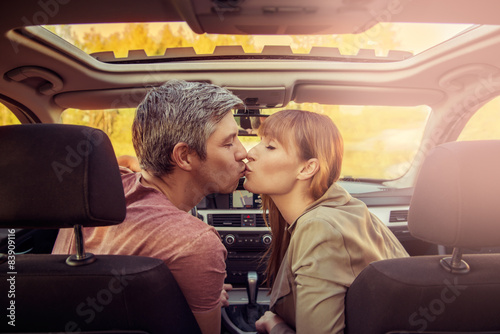 kissing car couple © detailblick-foto