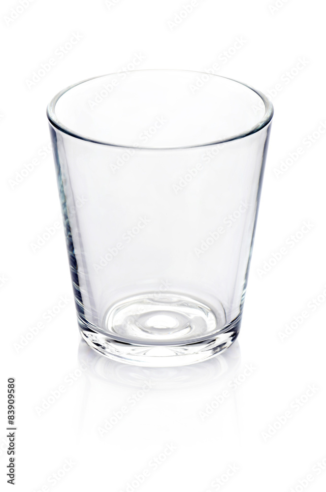 empty glass isolated on white empty glass isolated on white